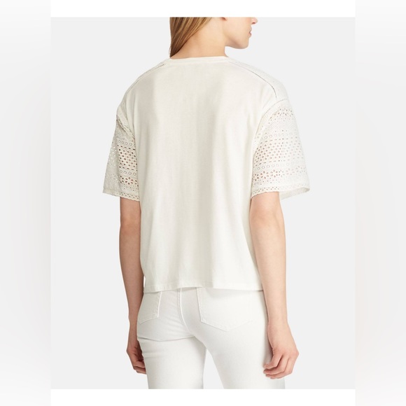 Lauren Ralph Lauren Embroidered Cotton Top - Picture 2 of 14